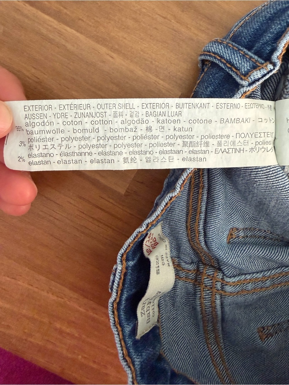 Zara Kids Blue Denim Jeans. Baby Boys 12-18M - Picture 7 of 8